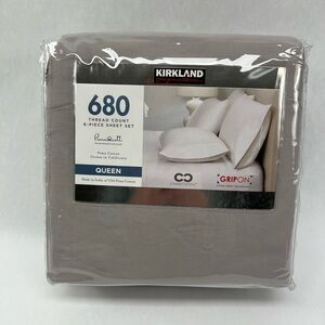 Kirkland Signature Gray 680 Thread Count Sheet Set